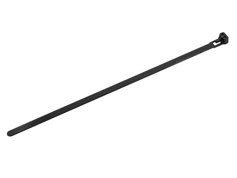 Reusable Cable Tie Black 7.6 x 250mm (Pack 50)
