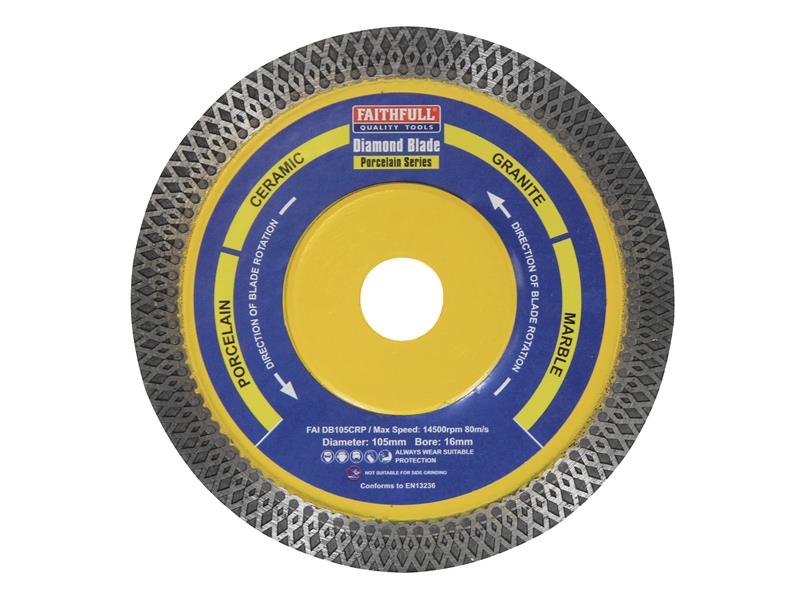 Porcelain Diamond Blade 105 x 16mm