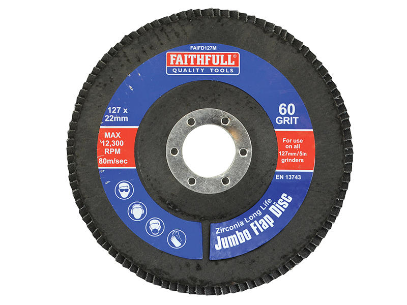 Abrasive Jumbo Flap Disc 127mm Medium
