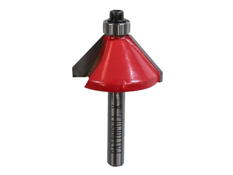 Router Bit TCT 45? Chamfer 1/4in Shank