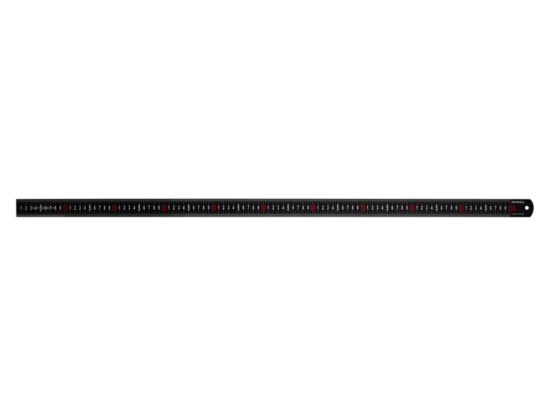 Matt Black Stainless Steel Measuring Rule 1000mm