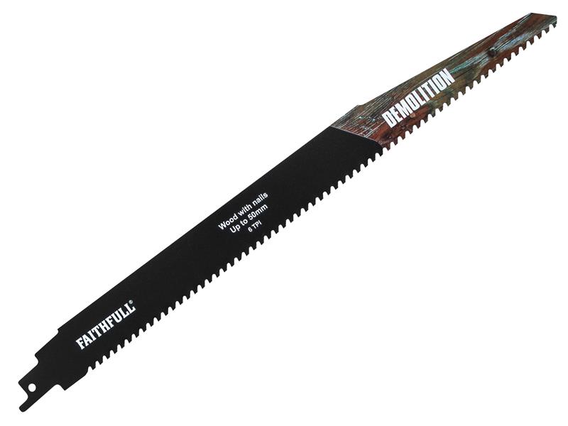 S1250HM Demolition Carbide Sabre Saw Blade 304mm x 6 TPI