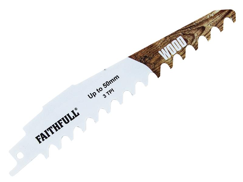 S950HM Wood Carbide Sabre Saw Blade 152mm x 3 TPI