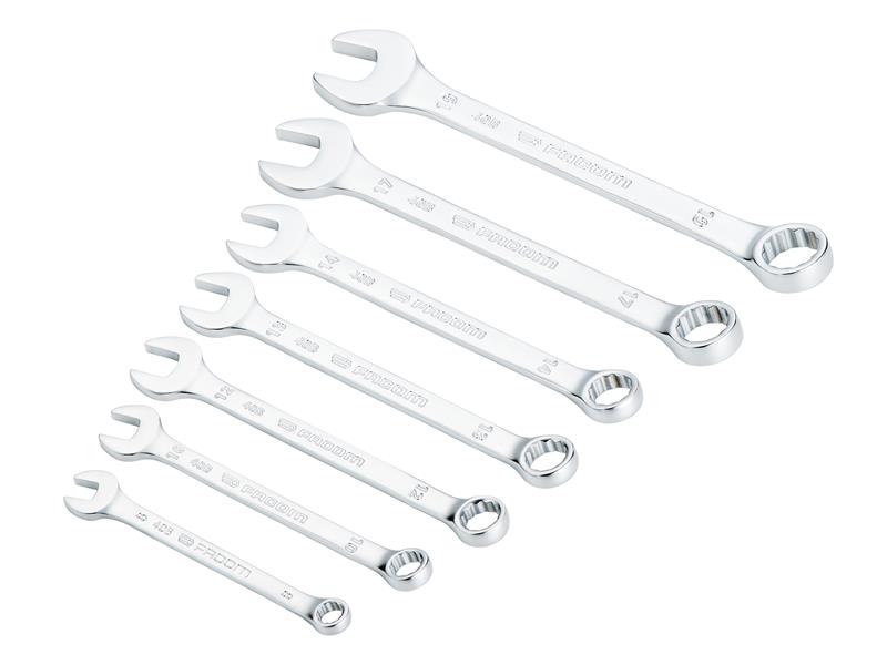 40B.JP7PB 40B Series Slim Metric Combination Spanner Set, 7 Piece