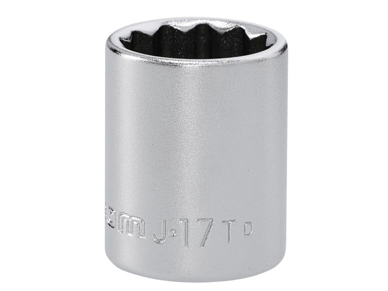 J.17T 12 Point Standard Socket 3/8in Drive 17mm