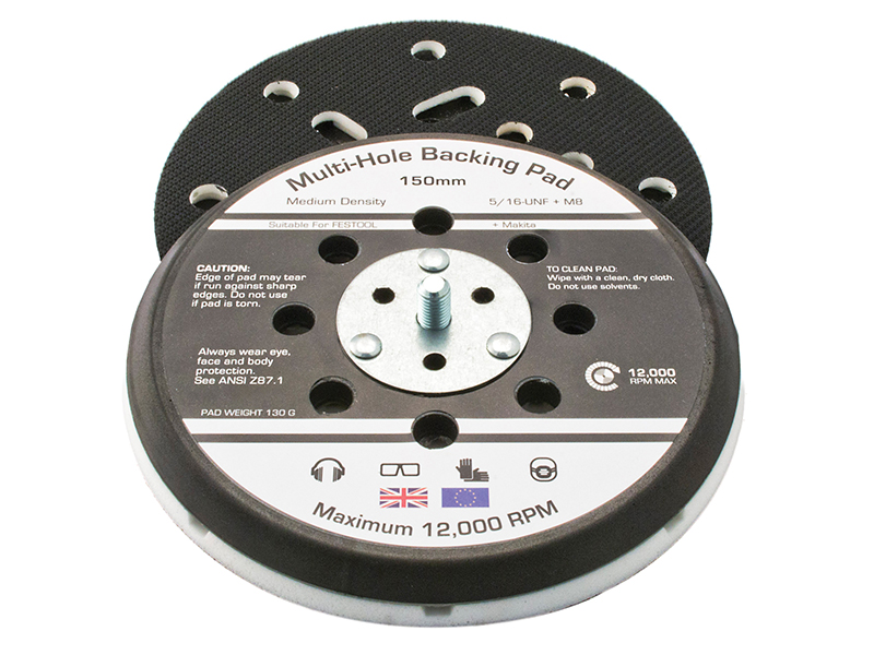 Dual Action Sander Pad 150mm GRIP(R) Multi 5/16 UNF +M8