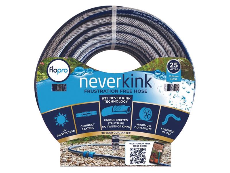 Flopro Never Kink Hose 25m + Coupling Connector