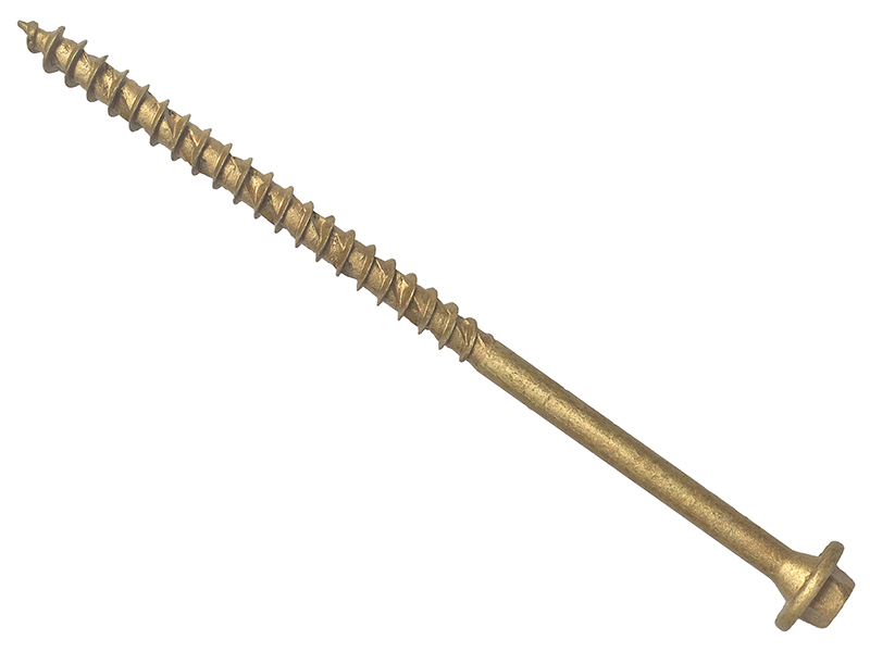Hexagonal/TORX(R) Compatible Timber T30 Screws Tan 7x100mm Tub 50