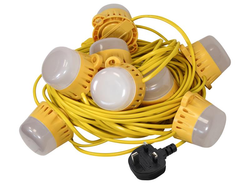 Festoon Lights 10 LED Bulbs 240V 22m