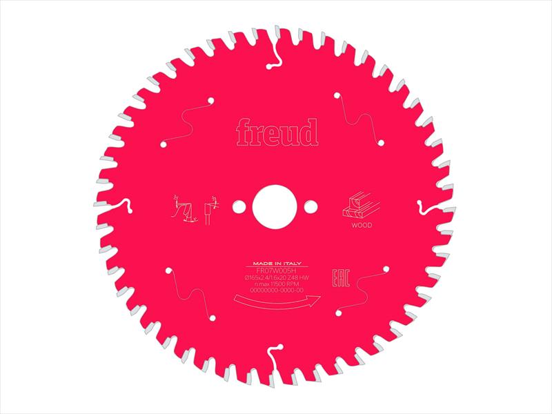 Wood Circular Saw Blade 165 x 20 x 2.4/1.6mm x 48T
