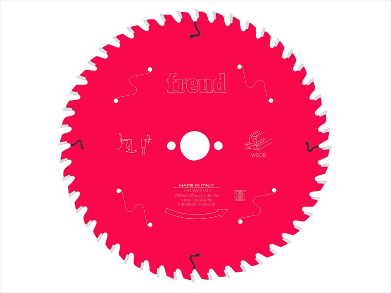 Wood Circular Saw Blade 190 x 20 x 2.4/1.6mm x 48T