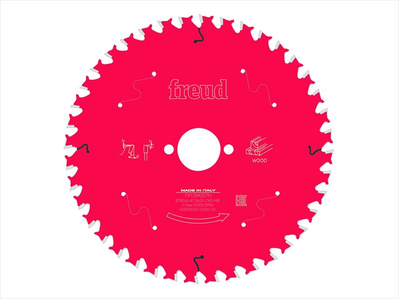 Wood Circular Saw Blade 190 x 30 x 2.4/1.6mm x 40T