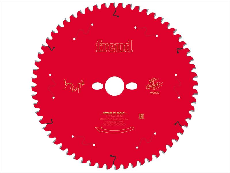 Wood Mitre Saw Blade 260 x 30 x 2.4/1.8mm x 60T