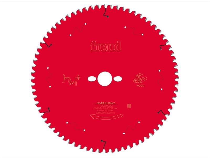 Wood Mitre Saw Blade 305 x 30 x 2.4/1.8mm x 72T