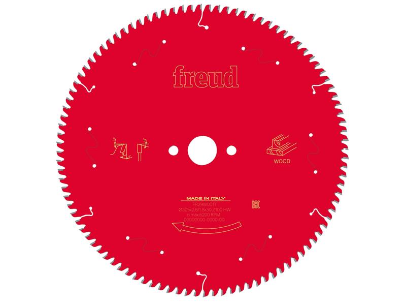 Wood Table Saw Blade 305 x 30 x 2.8/1.8mm x 100T