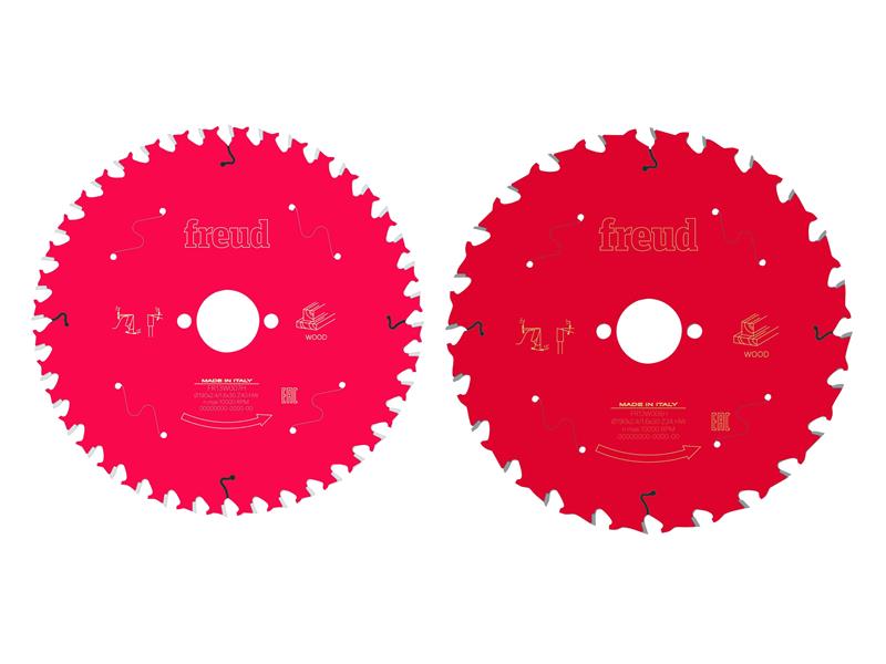 Wood Circular Saw Blade 2 Pack 190 x 30 x 2.4mm x 24T / 40T