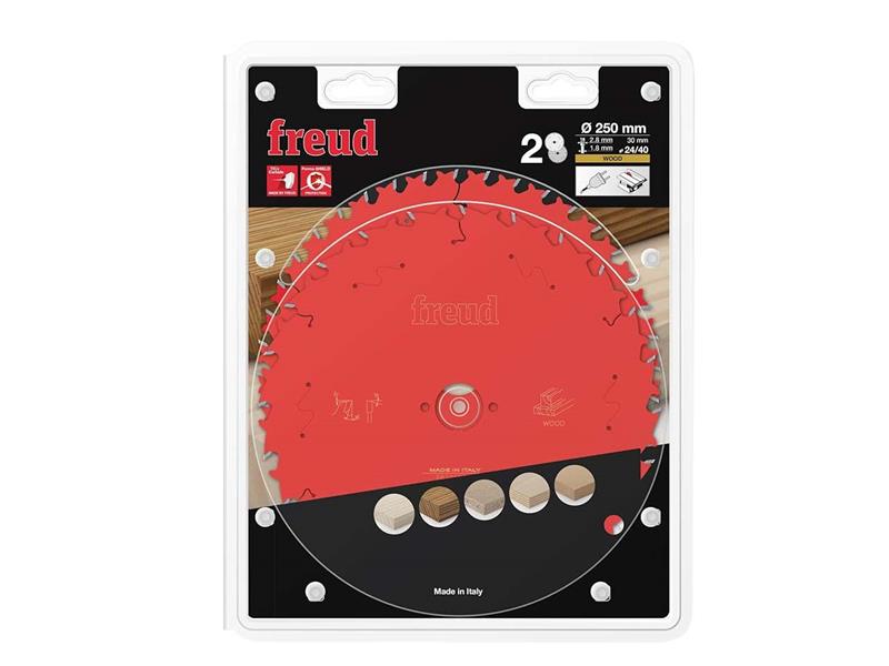 Wood Circular Saw Blade 2 Pack 250 x 30 x 2.8mm x 24T / 40T