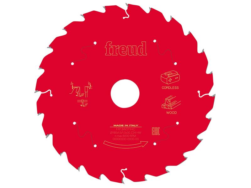 Wood Circular Saw Blade 190 x 30 x 1.45/1mm x 24T