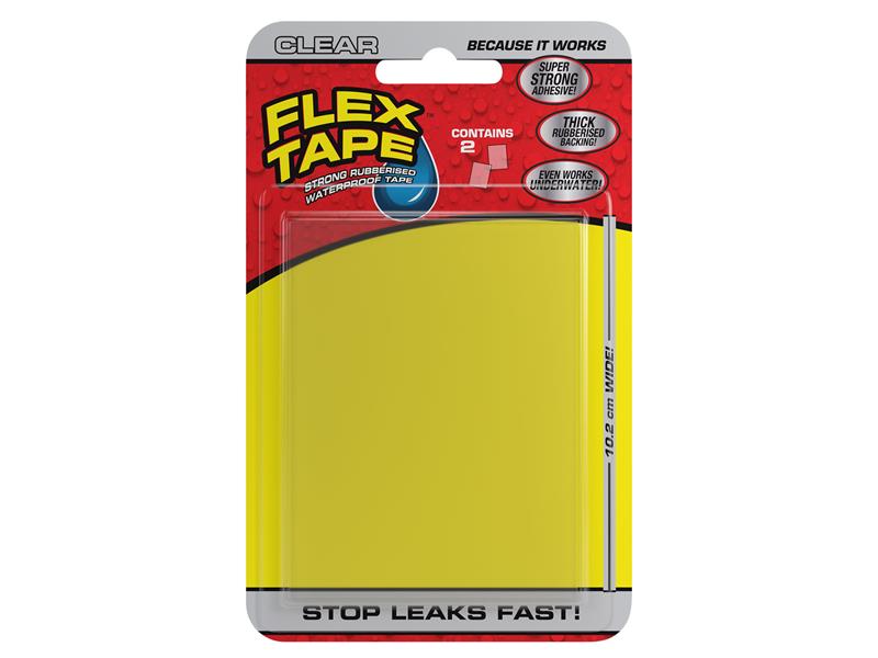 Flex Tape Mini Clear 7.62 x 10.16cm (2 Pack)