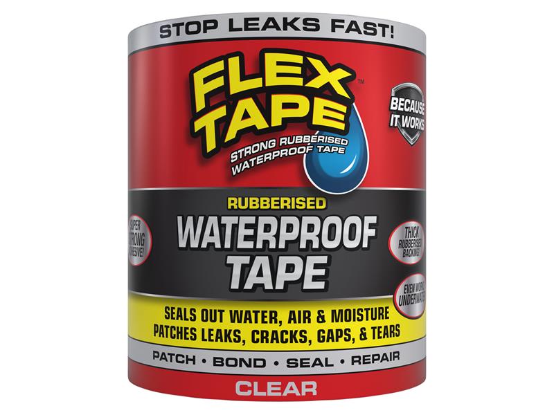 Flex Waterproof Tape Clear 10.16cm x 1.52m