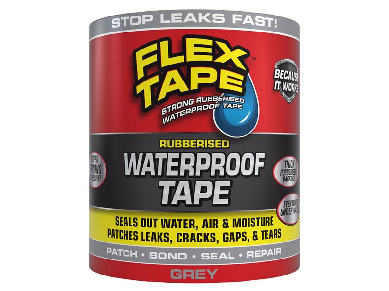 Flex Waterproof Tape Grey 10.16cm x 1.52m