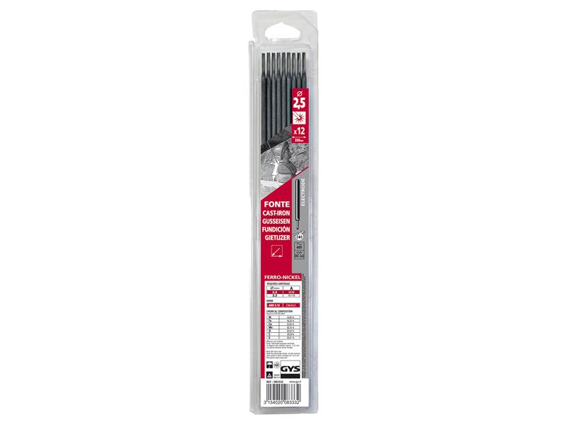 Cast Iron Electrodes 2.5mm (Pack 12)