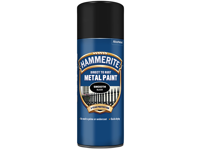 Direct to Rust Smooth Finish Aerosol Black 400ml