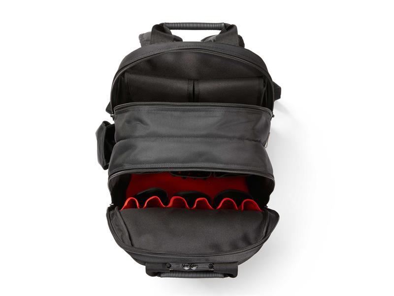Southwire PROBAGBP Rugged Tool Backpack – 28 Pockets, Molded Base, Black Polyester