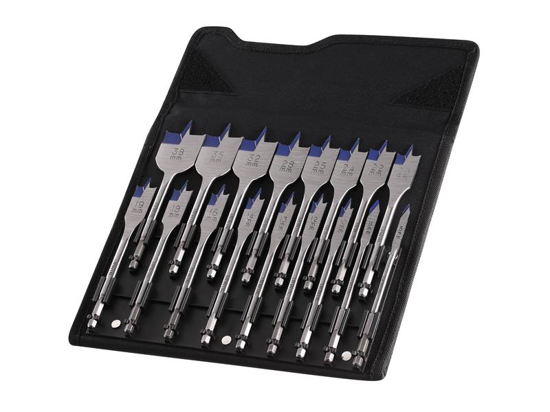 Blue Groove 4X Flat Bit Set, 17 Piece