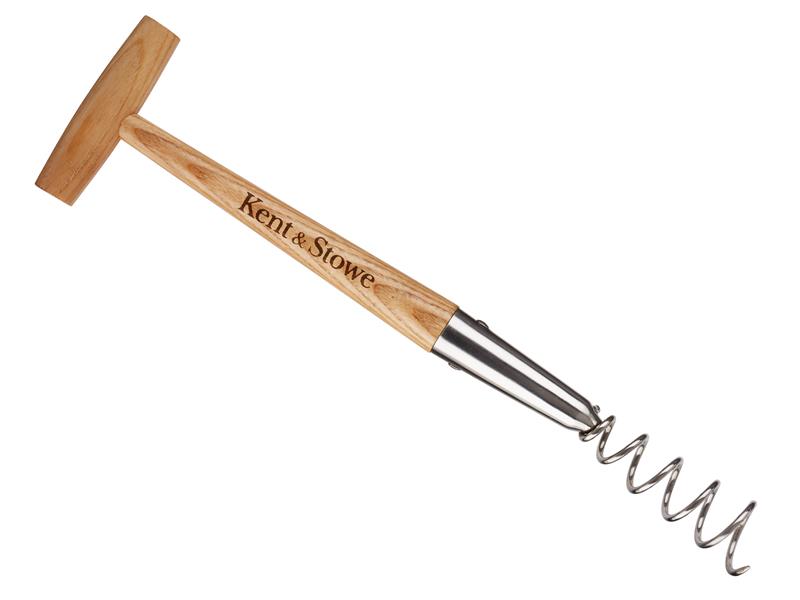 Stainless Steel Hand Corkscrew Weeder, FSC(R)