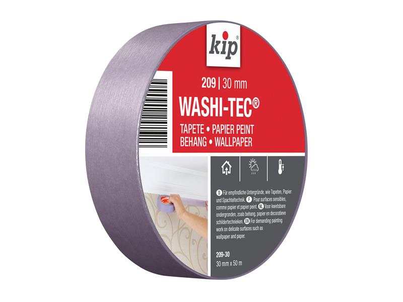 209 Premium Low Tack WASHI-TEC(R) Masking Tape 30mm x 50m