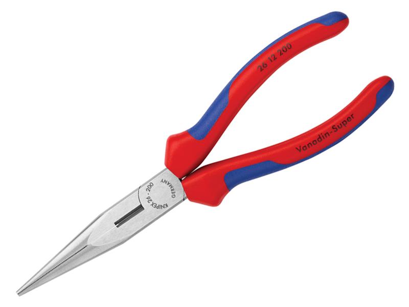 26 12 200 Snipe Nose Side Cutting Pliers Comfort Handles 200mm (8in)