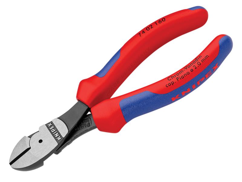 74 02 160 High Leverage Diagonal Cutters Multi-Component Grip 160mm