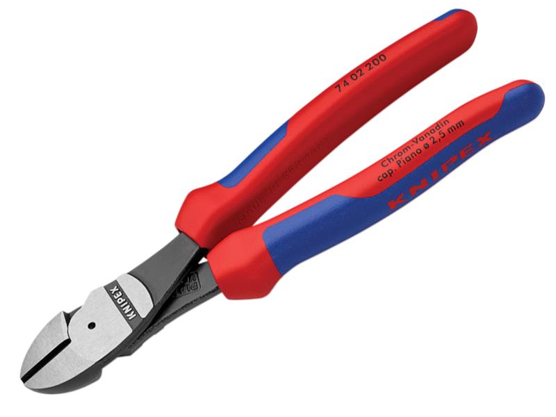74 02 200 High Leverage Diagonal Cutters Comfort Handles 200mm