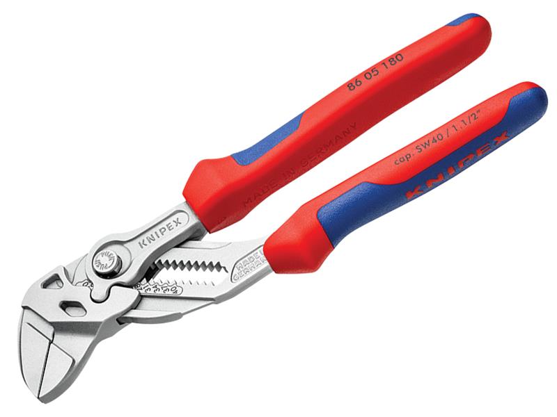 86 05 180 Pliers Wrench Multi-Component Grip 180mm