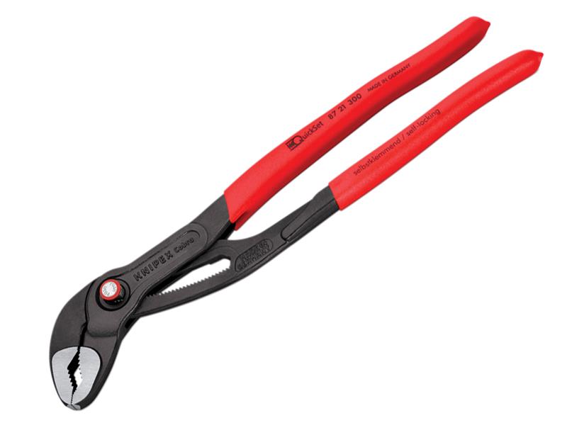 87 21 300 Cobra(R) Quickset Water Pump Pliers Plastic Coated Grip 300mm
