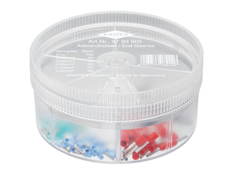97 99 905 Insulated Wire Ferrules Assortment Box, 150 Piece