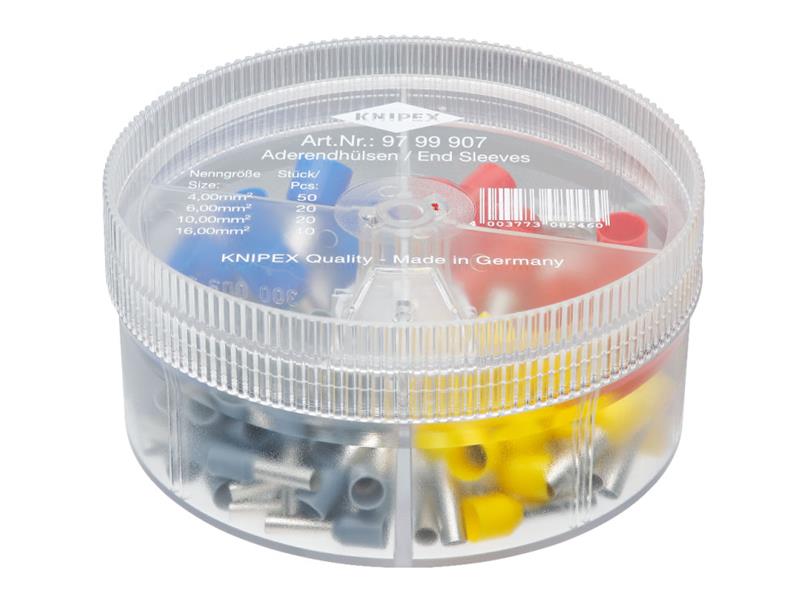 97 99 907 Insulated Wire Ferrules Assortment Box, 100 Piece