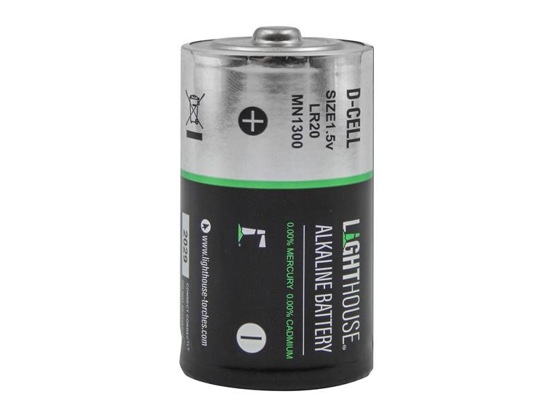 D LR20 Alkaline Batteries 14800 mAh (Pack 2)