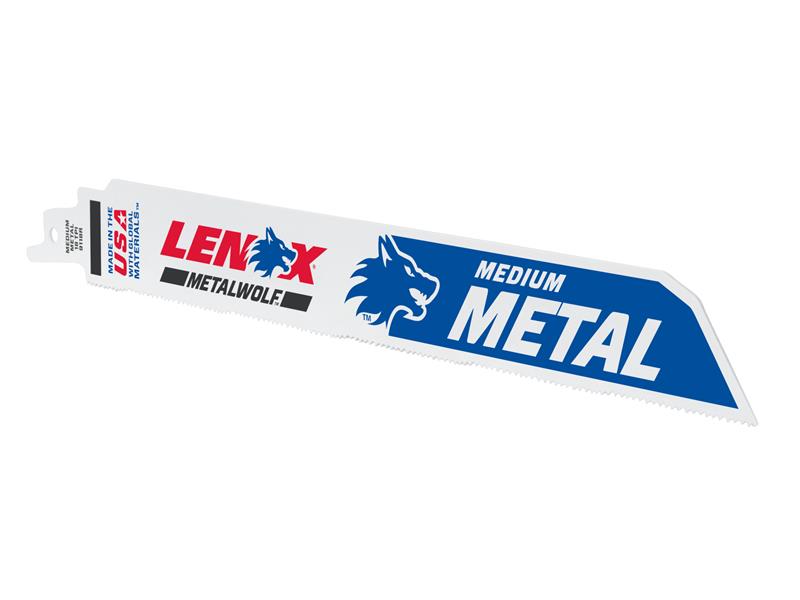 MetalWolf Wave Edge Reciprocating Saw Blade 229 x 25 x 1.1mm 18 TPI (Pack 5)