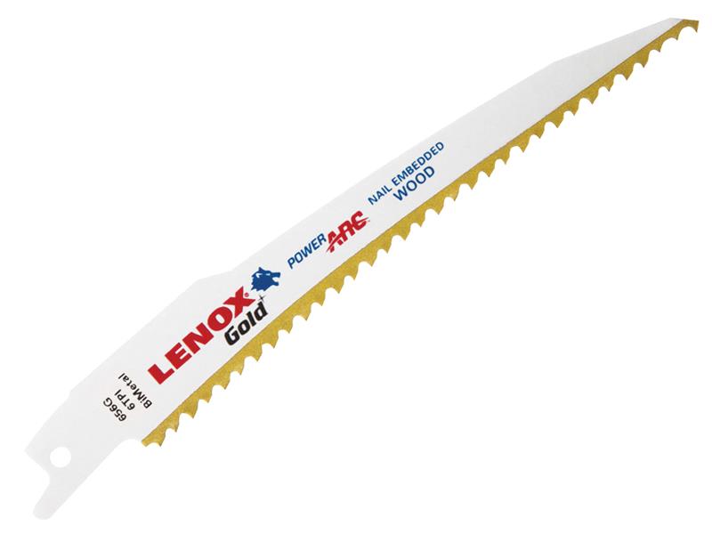 656GR Gold(R) Wood Cutting Reciprocating Saw Blades 150mm 6 TPI (Pack 5)