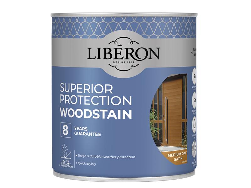 Superior Protection 8 Year Woodstain Medium Oak Satin 750ml