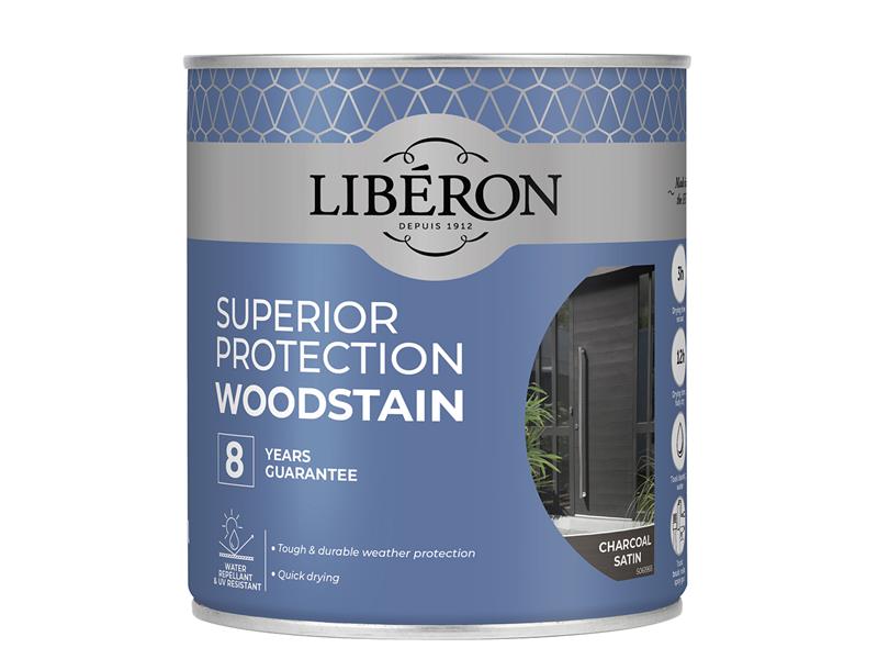 Superior Protection 8 Year Woodstain Charcoal Satin 750ml
