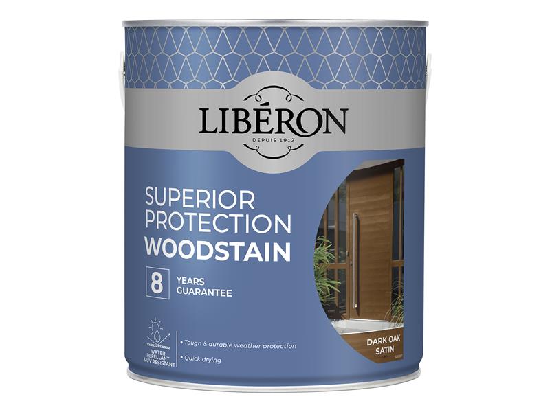 Superior Protection 8 Year Woodstain Dark Oak Satin 2.5 litre