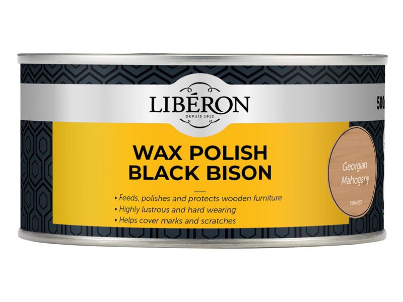 Black Bison Wax Paste Georgian Mahogany 500ml