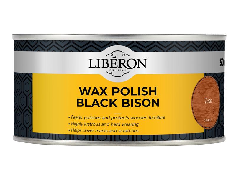 Black Bison Wax Paste Teak 500ml