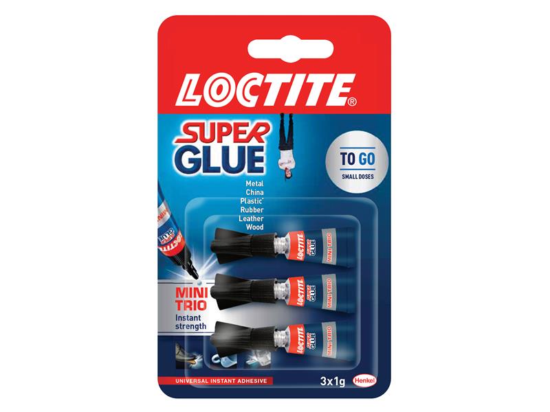 Super Glue Original Mini Tube Trio 3 x 1g