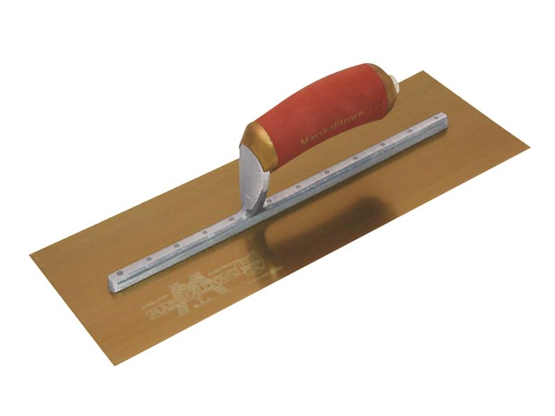 MPB13GSD Pre-Worn PermaShape(R) Finishing Gold S/S Trowel DuraSoft(R) 13 x 5in