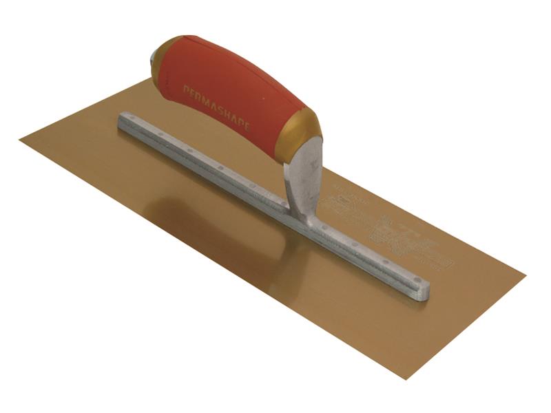 MPB1GSD Pre-Worn PermaShape(R) Finishing Gold S/S Trowel DuraSoft(R) 11 x 4.1/2in