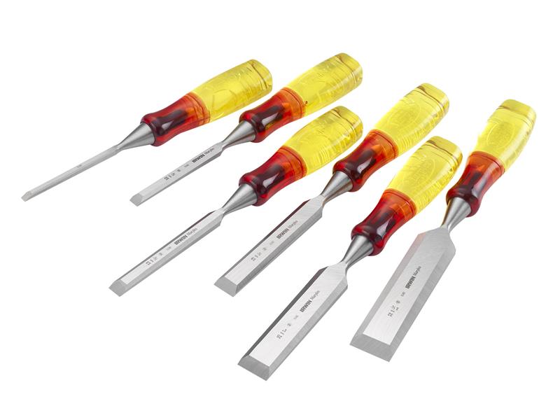 M373 Bevel Edge Chisel Splitproof Handle Set, 6 Piece